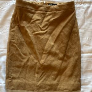 J. Crew pencil skirt - camel